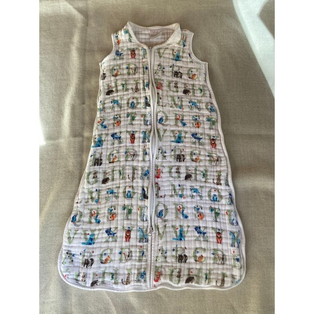 Aden + Anais Animal Alphabet Muslin Sleeping Bag Wearable Blanket Large 12-18M